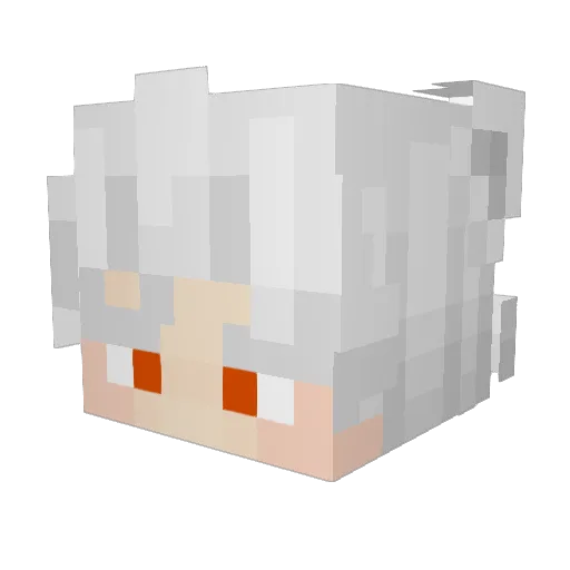 Shakydo Minecraft avatar head, 3D render