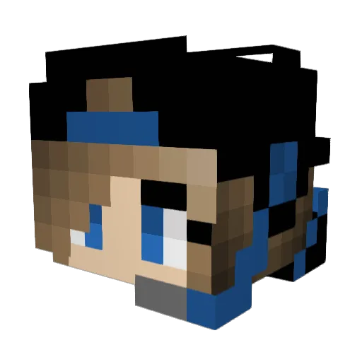 Shale3 Minecraft avatar head, 3D render