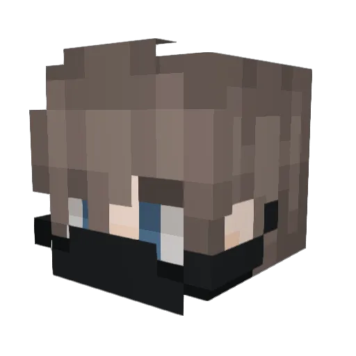 Shalfey_ Minecraft avatar head, 3D render