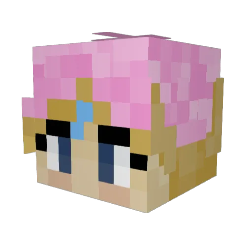 ShaliDoesGames Minecraft avatar head, 3D render