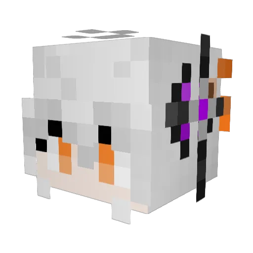 ShallowDream927 Minecraft avatar head, 3D render