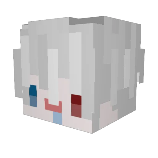 ShallowWell Minecraft avatar head, 3D render