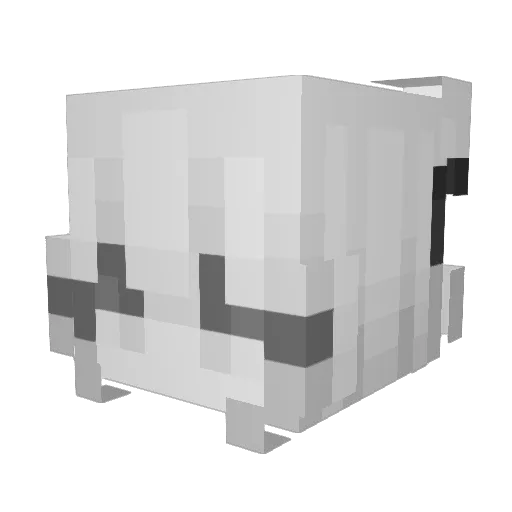 Shallowets Minecraft avatar head, 3D render