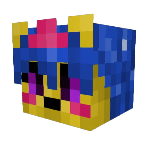 Shalltearqueen Minecraft avatar head, 3D render