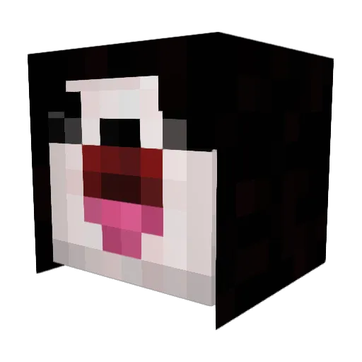 ShallyLock Minecraft avatar head, 3D render