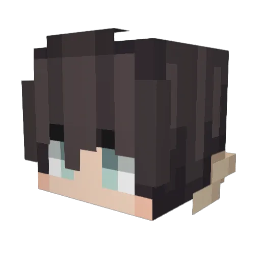 Shalom_Bro Minecraft avatar head, 3D render