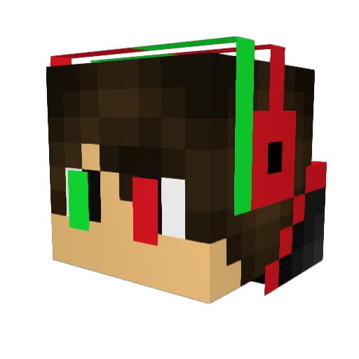 ShamBlesss12 Minecraft avatar head, 3D render