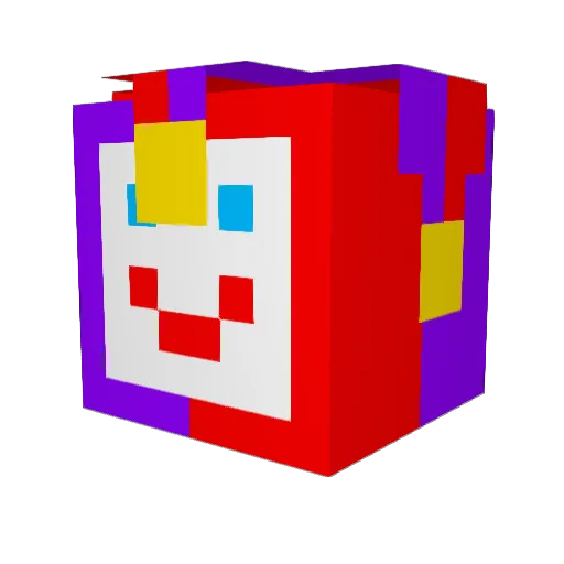 ShamGod2 Minecraft avatar head, 3D render