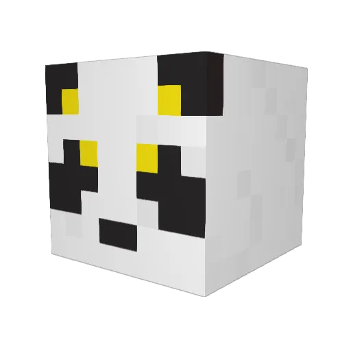Shama0302 Minecraft avatar head, 3D render