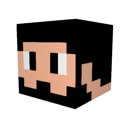 Shaman2501 Minecraft avatar head, 3D render