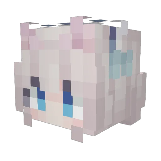 Shamarea Minecraft avatar head, 3D render