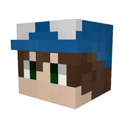 ShamelessXDXDXD Minecraft avatar head, 3D render