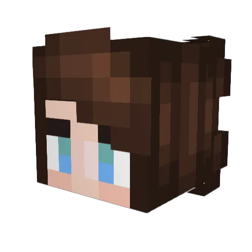 ShamiAnna Minecraft avatar head, 3D render