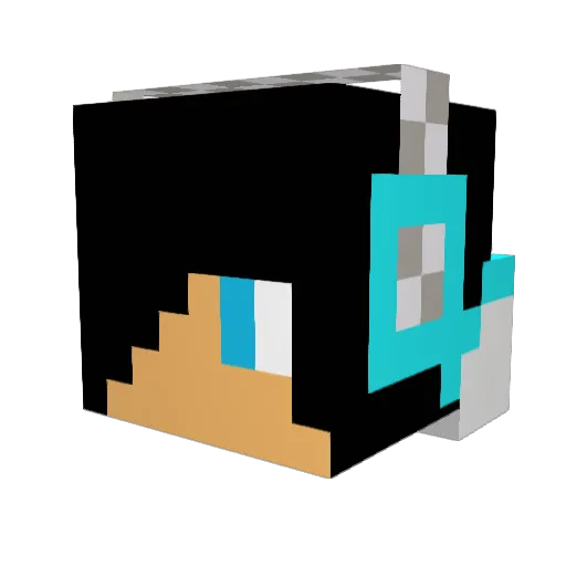 Shamika12345 Minecraft avatar head, 3D render
