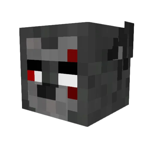 Shammuy Minecraft avatar head, 3D render