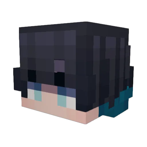 Shamoildacroc Minecraft avatar head, 3D render
