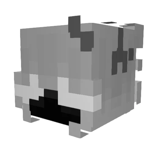 Shampey Minecraft avatar head, 3D render