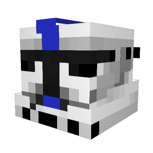 Shamu009 Minecraft avatar head, 3D render