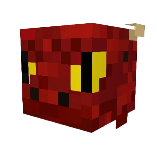 ShamuTeTadpole Minecraft avatar head, 3D render