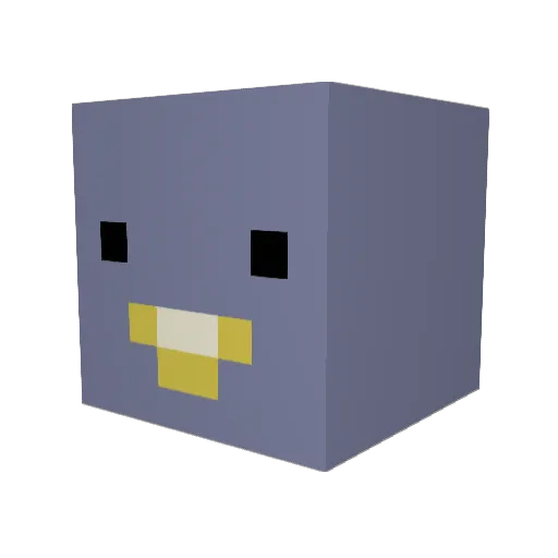 ShanDaGoo Minecraft avatar head, 3D render