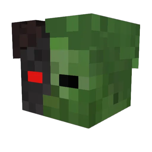 ShanXY Minecraft avatar head, 3D render