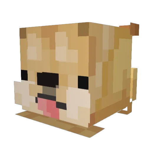 Shan_0203 Minecraft avatar head, 3D render