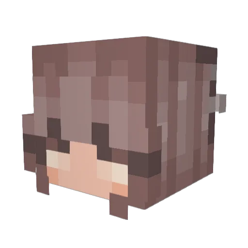 ShanaeMc Minecraft avatar head, 3D render