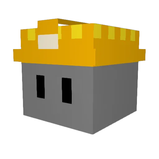Shanax_17 Minecraft avatar head, 3D render