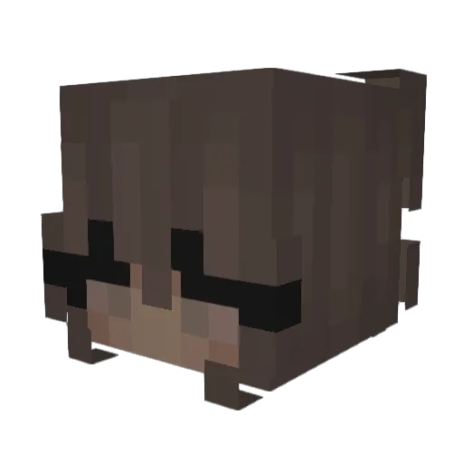 Shanaya123 Minecraft avatar head, 3D render