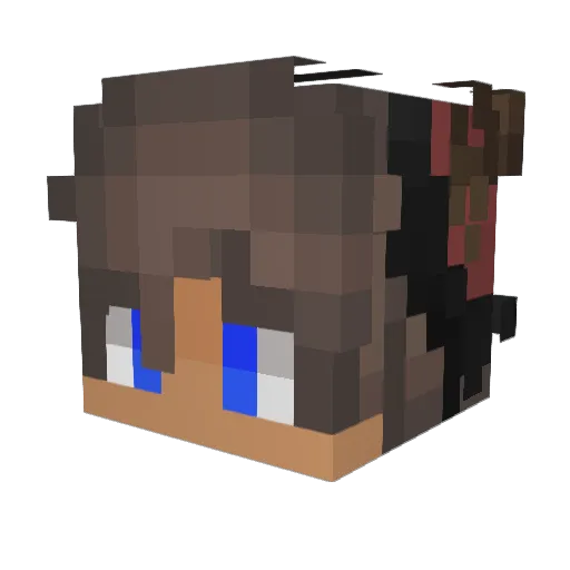 ShaneKost Minecraft avatar head, 3D render