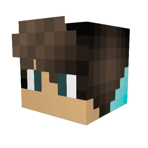 ShanePolo Minecraft avatar head, 3D render