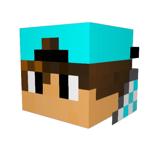ShaneSyth Minecraft avatar head, 3D render