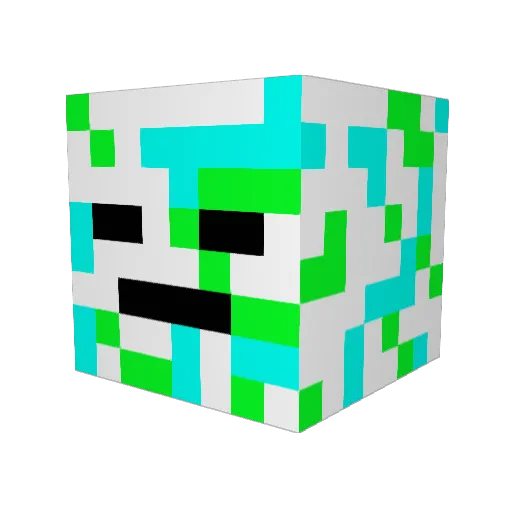 ShaneTheCreep Minecraft avatar head, 3D render
