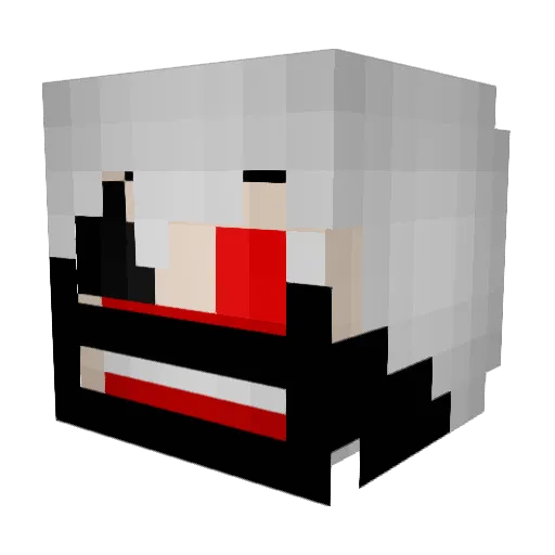 Shanecrafter19 Minecraft avatar head, 3D render