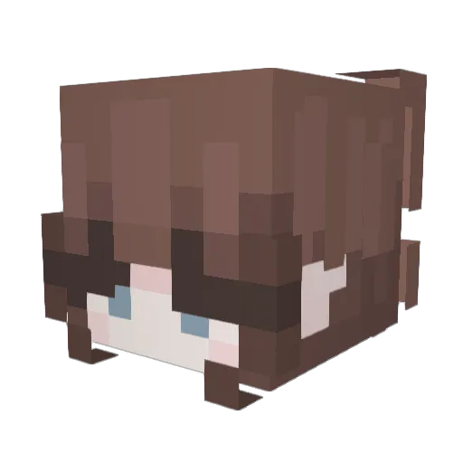 Shaneikaa Minecraft avatar head, 3D render
