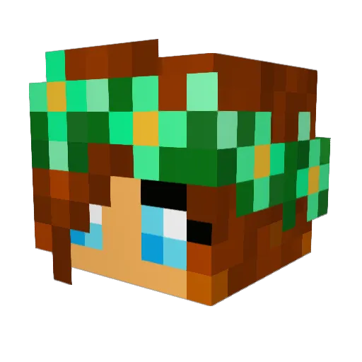 ShanetheDragon Minecraft avatar head, 3D render