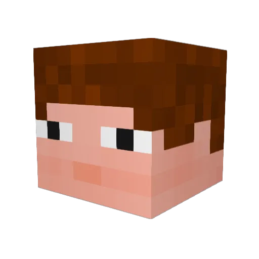 ShanghaiSam Minecraft avatar head, 3D render