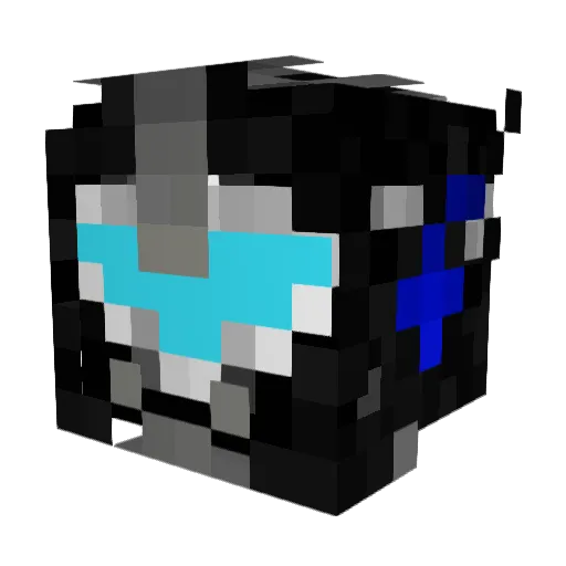 Shank_Attack Minecraft avatar head, 3D render