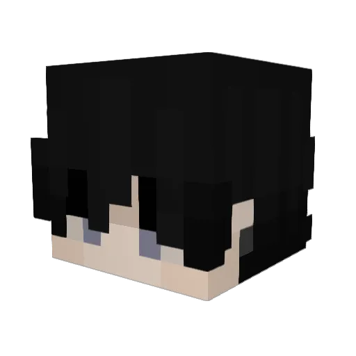 Shank_s Minecraft avatar head, 3D render