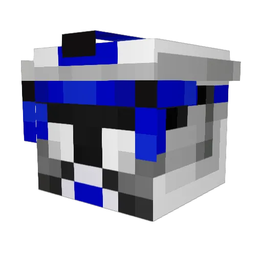 Shankboi Minecraft avatar head, 3D render