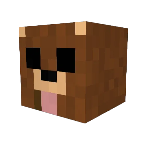 Shankeeh Minecraft avatar head, 3D render