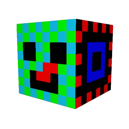 Shankohh Minecraft avatar head, 3D render