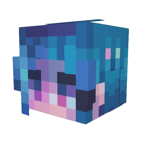 Shanna0 Minecraft avatar head, 3D render