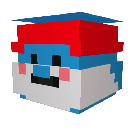 ShannonSpikin Minecraft avatar head, 3D render