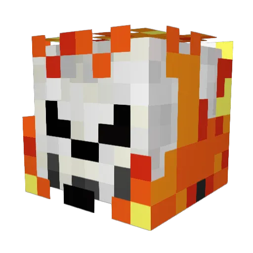 Shanos Minecraft avatar head, 3D render