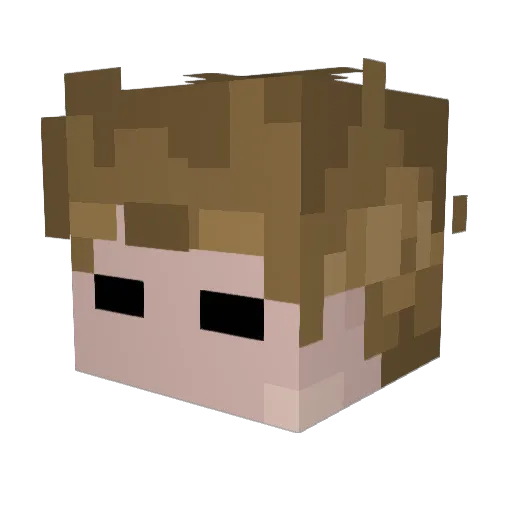 Shant1e Minecraft avatar head, 3D render