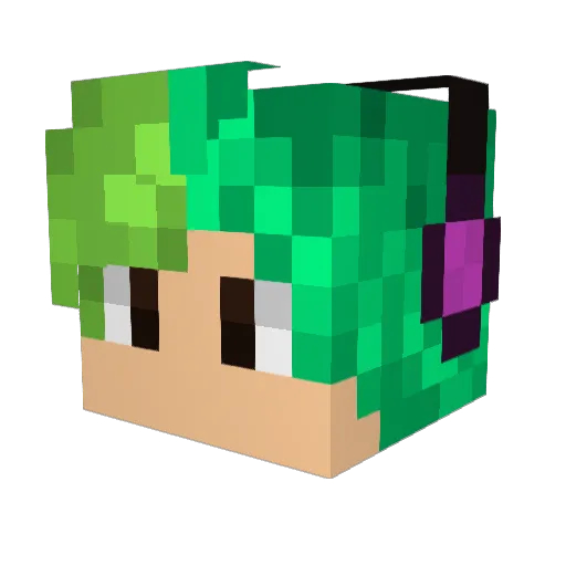 ShanticGames Minecraft avatar head, 3D render