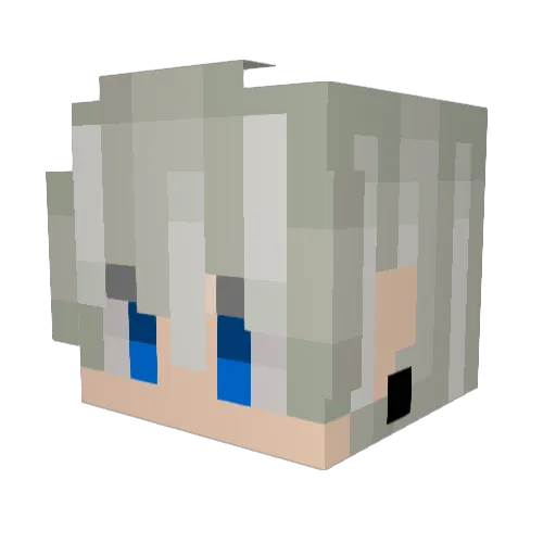Shantyz Minecraft avatar head, 3D render