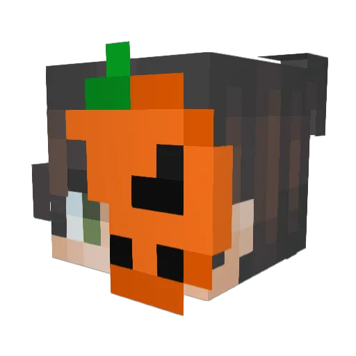 ShaoKoga Minecraft avatar head, 3D render