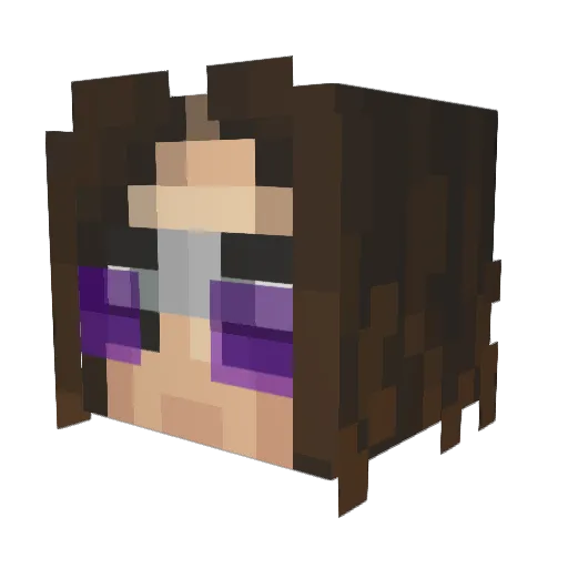 ShaqDeQullie Minecraft avatar head, 3D render
